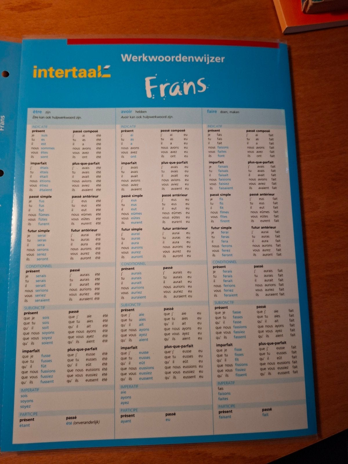 Intertaal Werkwoordenwijzer Frans, Frans, Non-fictie, Ophalen of Verzenden, Zo goed als nieuw
