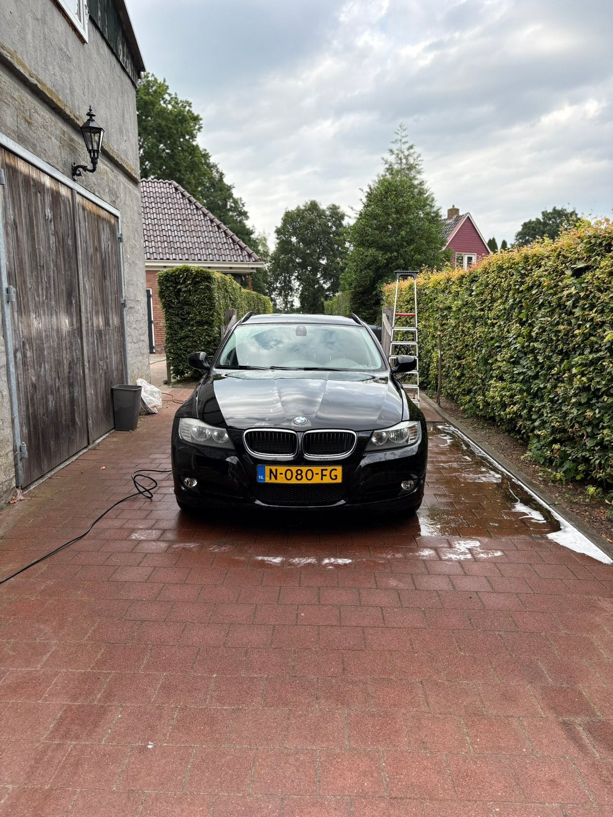 BMW 3-Serie 2.0 318 I Touring 2012 Zwart, Auto's, Achterwielaandrijving, Zwart, Zwart, Handgeschakeld