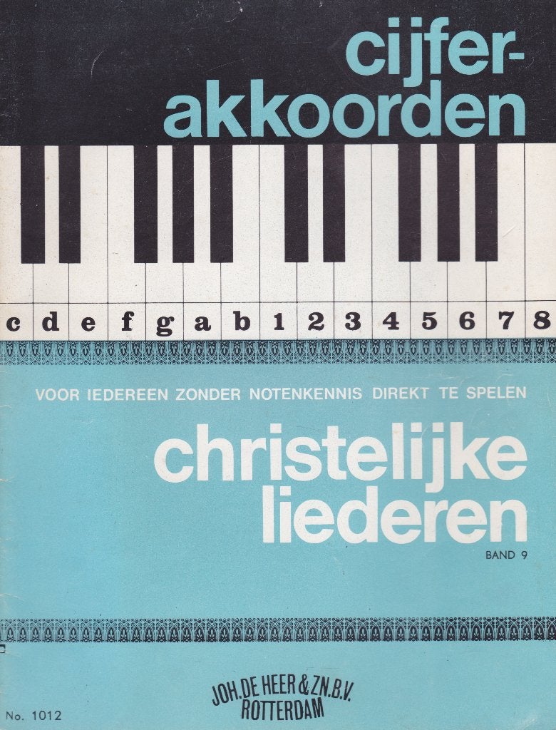 CIJFERACCOORDEN - CHRISTELIJKE LIEDEREN - BAND 5 - KERSTLIED, Gebruikt, Ophalen of Verzenden, Religie en Gospel, Artiest of Componist