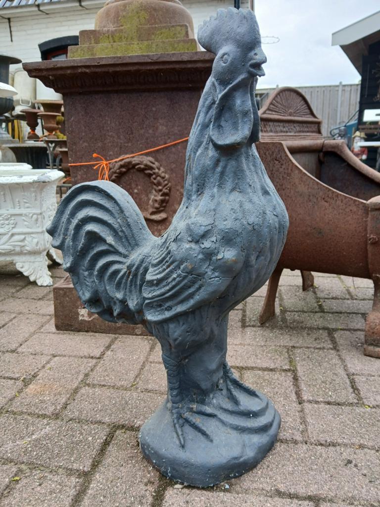 Gietijzeren haan - Decoratieve tuinbeeld, Tuin en Terras, Tuinwanddecoratie, Gebruikt, Ophalen
