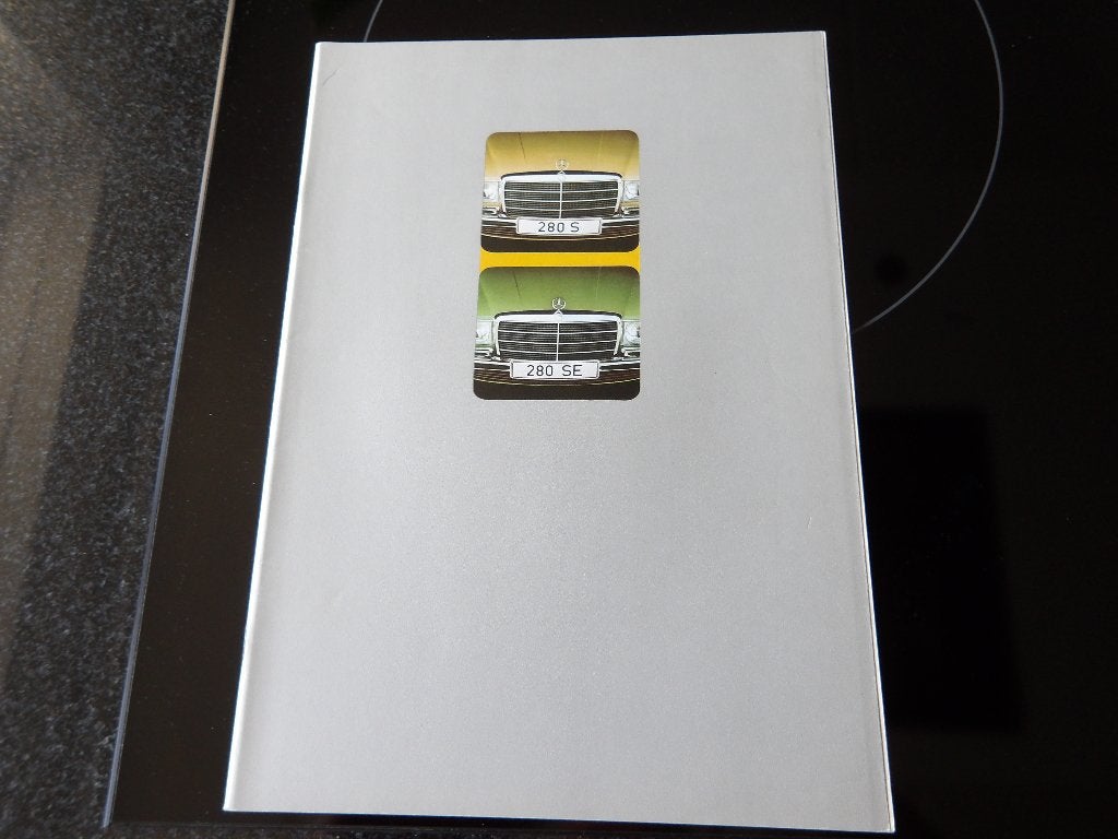 Mercedes-Benz 280 S/SE Brochure, Zo goed als nieuw, Mercedes-Benz, Mercedes, Ophalen of Verzenden