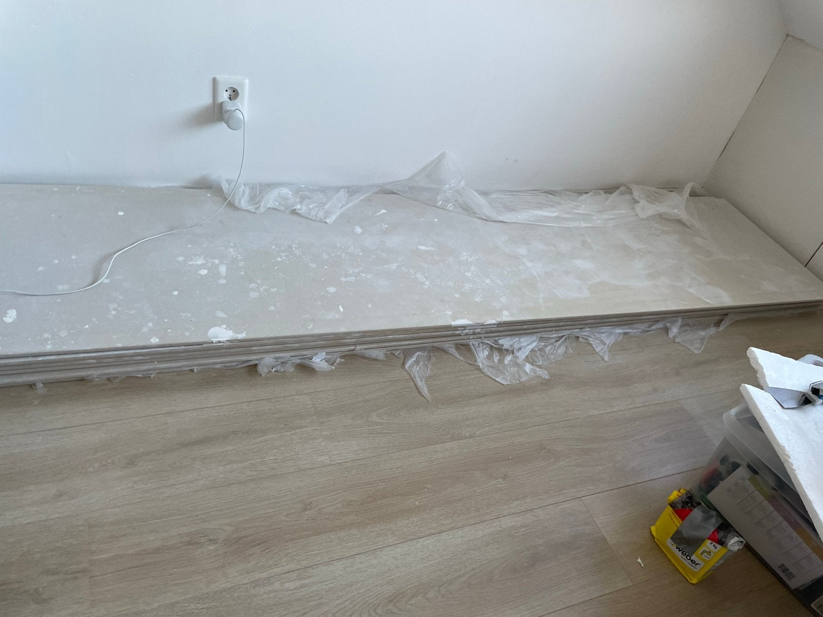 Gipsplaat 2600x600x12,5mm 2AK (=1,56 m²), Ophalen, Zo goed als nieuw, Minder dan 20 mm
