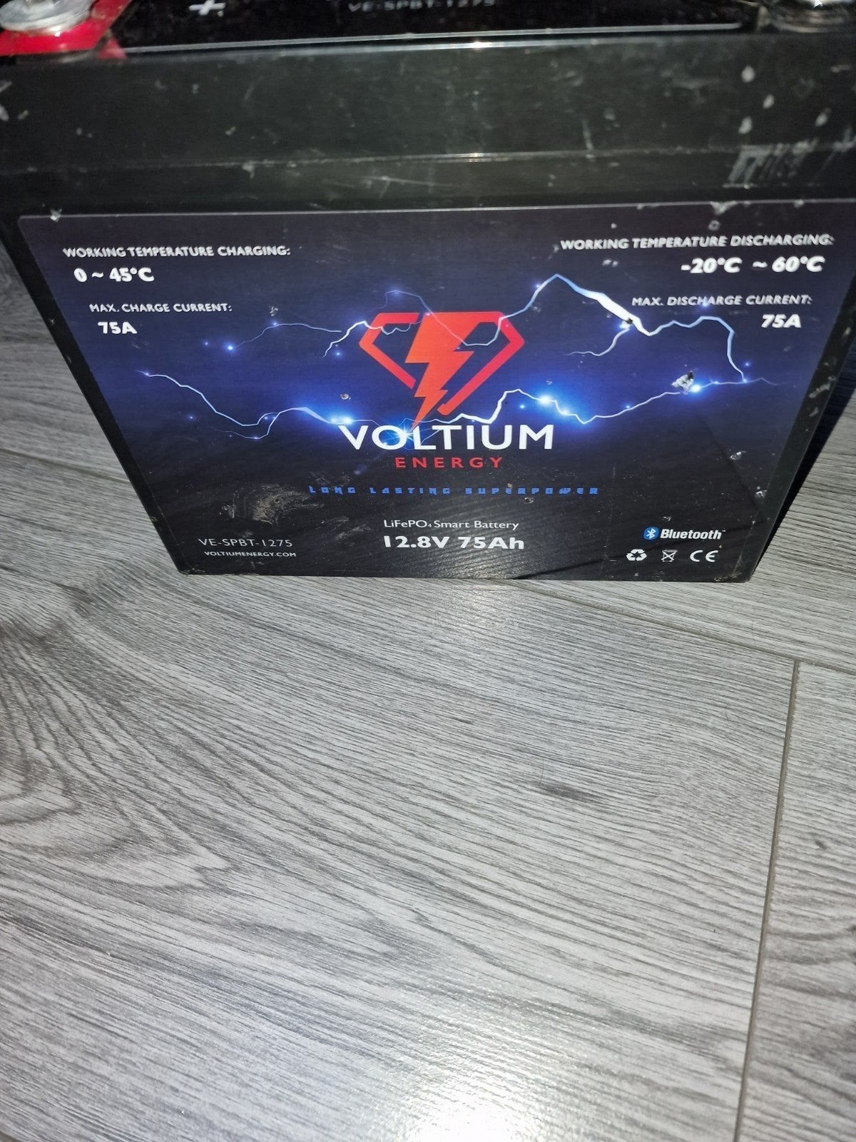VOLTIUM LITHIUM ACCU 75 AH MET LADER IZGST, Watersport en Boten, Ophalen, Zo goed als nieuw, Overige typen
