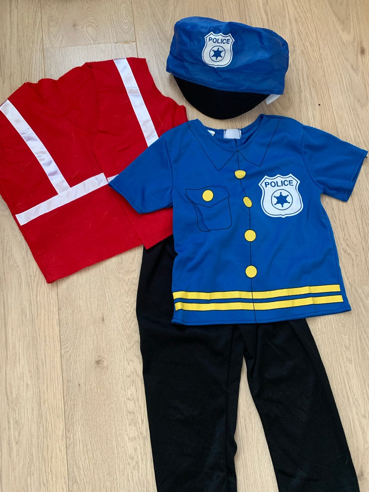 Verkleedset: Politieagent en Brandweerman, Kinderen en Baby's, Ophalen of Verzenden, Gebruikt, 104 of kleiner, Jongen of Meisje
