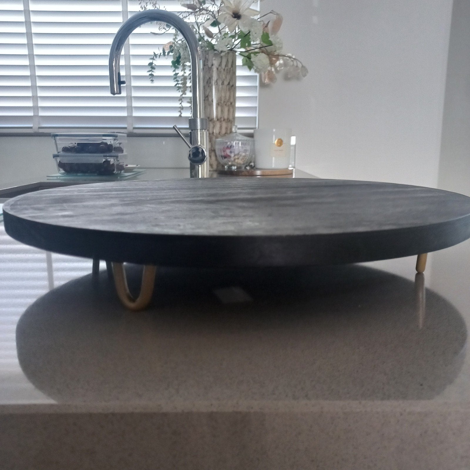 Plateau, Ophalen, Rond, Minder dan 50 cm