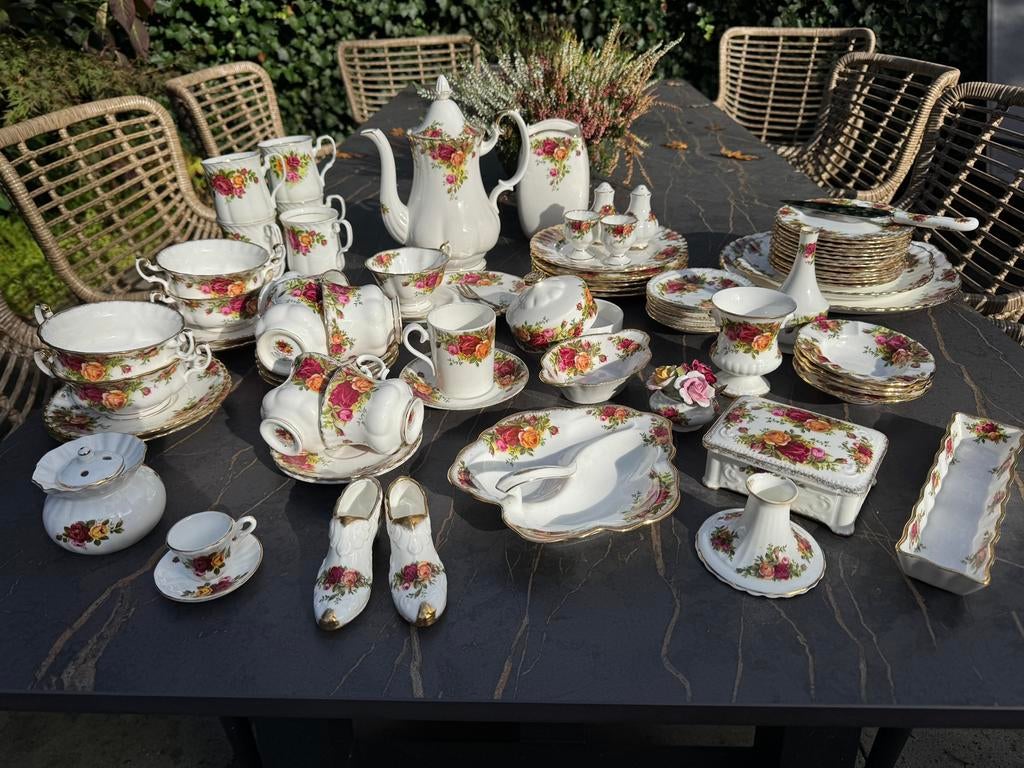 Royal Albert servies ‘Country roses’ 67 delig, Ophalen