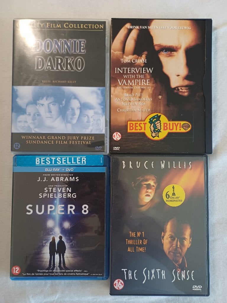 4 spannende thriller films op DVD/Blu-ray, Vanaf 16 jaar, Ophalen of Verzenden, Zo goed als nieuw, Bovennatuurlijke thriller