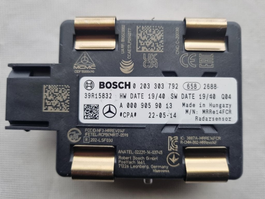 Radar sensor X253 GLC A0009059013 W205 C-Klasse, Niet ingevuld, Mercedes-Benz, Niet ingevuld, Nieuw