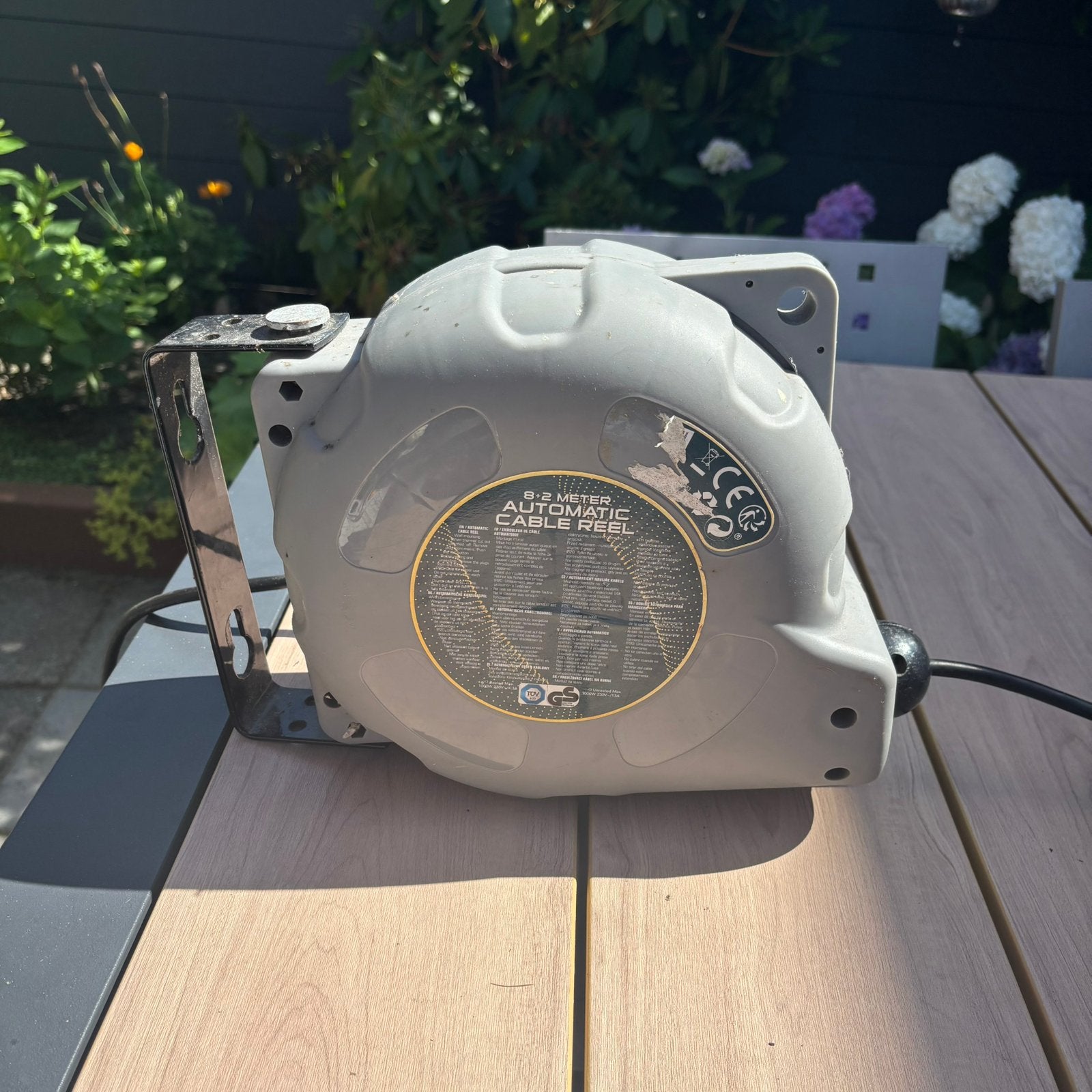 Stroomkabelhaspel automatisch 10 meter, Doe-het-zelf en Verbouw, Ophalen of Verzenden, Zo goed als nieuw, Afzuiger