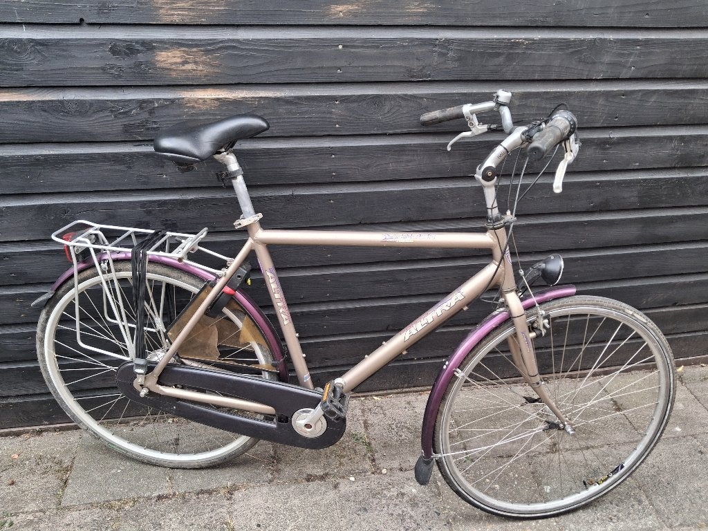 Altra herenfiets, maat 57 cm, Nexus versnellingsnaaf 7sp., Gebruikt, Velgrem, Versnellingen, 57 tot 61 cm