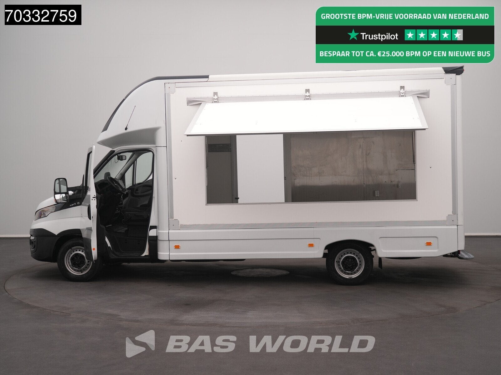 Iveco Daily 35S14 Verkoopwagen Foodtruck Salestruck Meubelba, Stof, Gebruikt, Euro 6, Iveco