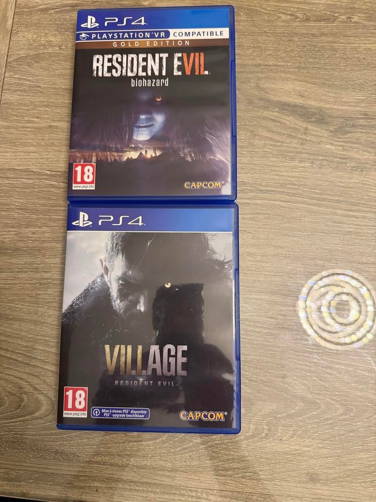 Resident Evil Biohazard Gold Edition & Village PS4 games, Spelcomputers en Games, Games | Sony PlayStation 4, Zo goed als nieuw