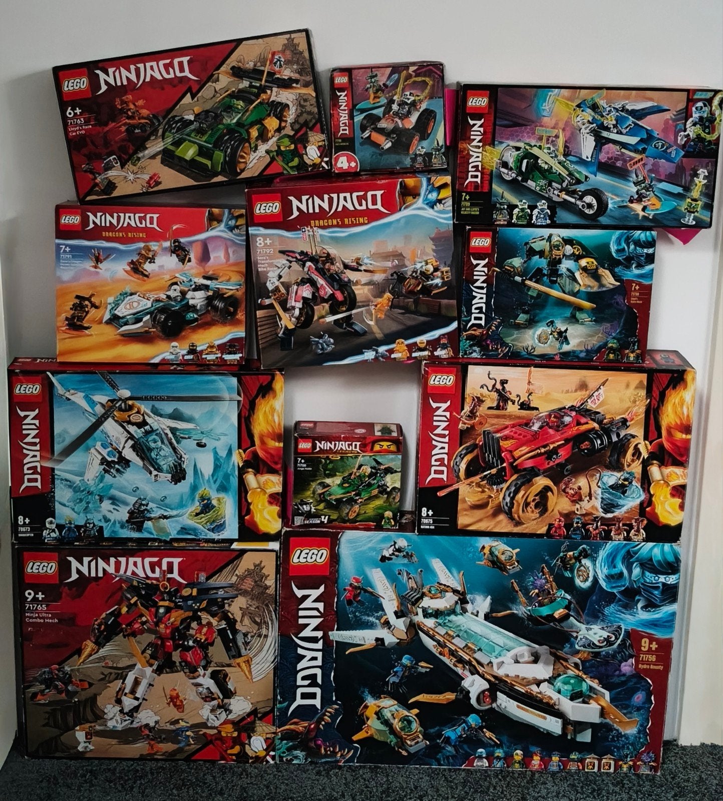 LEGO Ninjago 8 sets o.a. 71756, 71765, 71792, 71791, Inclusief extra onderdelen, Lego, Ophalen of Verzenden, Zo goed als nieuw