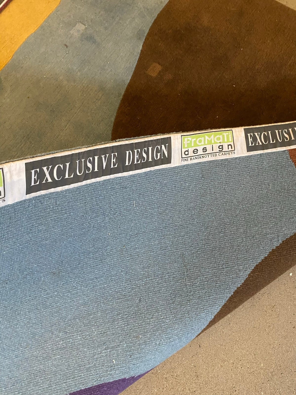 Framati design vloerkleed 2.00x3.00 m, Ophalen, Gebruikt, Blauw, 200 cm of meer