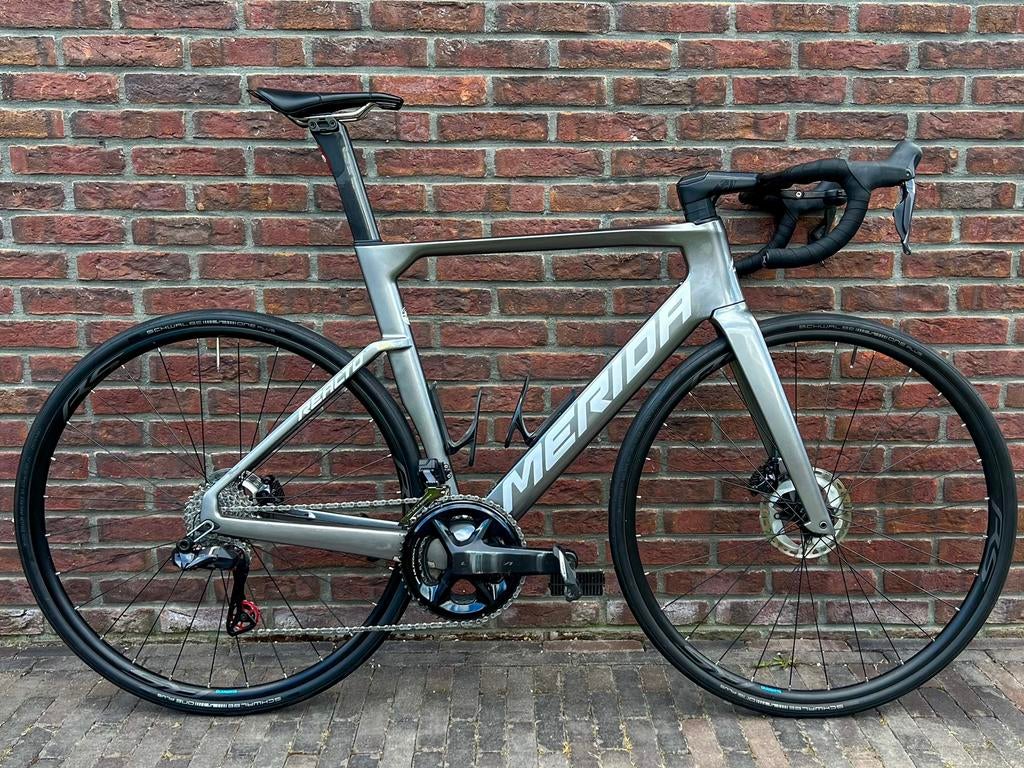 Merida Reacto 8000 Gunmetal Grey M racefiets, 28 inch, Carbon, Heren, Zo goed als nieuw