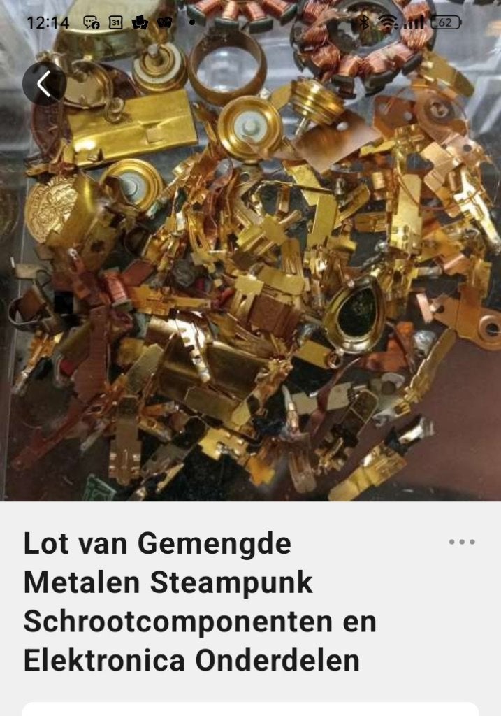 metalen koperdraad en schroot componenten, Ophalen of Verzenden, Gebruikt, Overige metalen