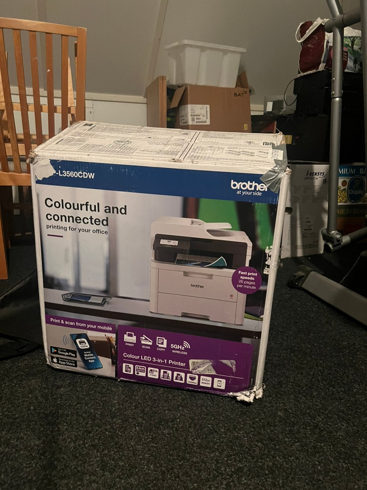 ️ Brother DCP-L3560CDW – voor de handige Harrie, Computers en Software, Ophalen, Zo goed als nieuw, Scannen, Draadloos