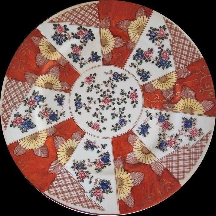 Japans, imari stijl bord., Ophalen of Verzenden