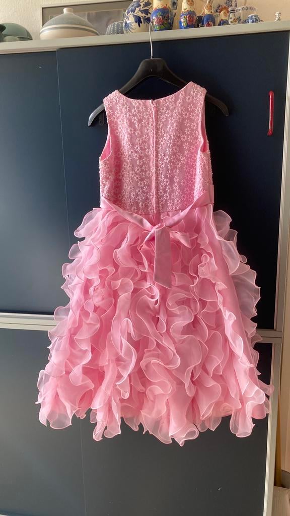 Feestjurk prinsessenjurk, Ophalen of Verzenden, Gebruikt, Meisje, Jurk of Rok