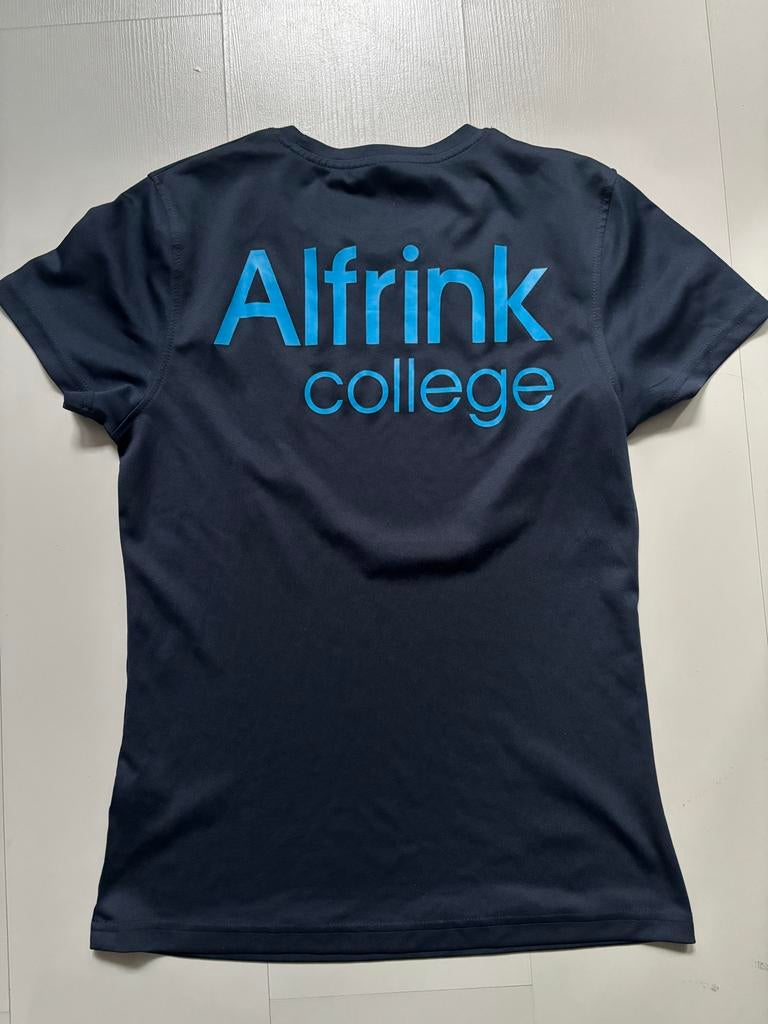 Alfrink College gymshirt maat M - Zo goed als nieuw, Maat 38/40 (M), Zwart, Ophalen of Verzenden, Zo goed als nieuw
