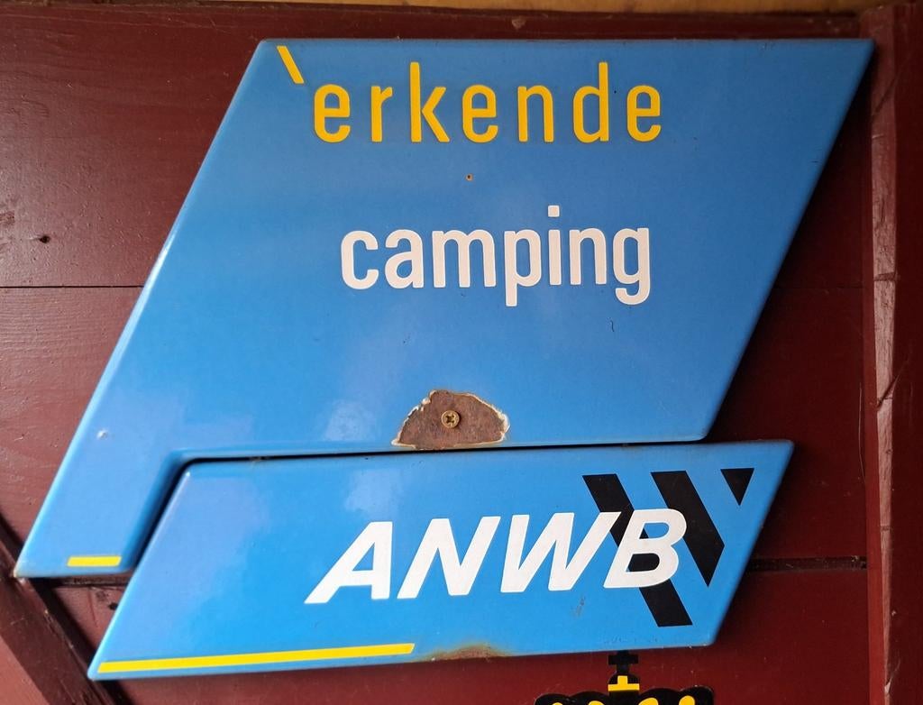 Emaille ANWB campingbord, Ophalen of Verzenden