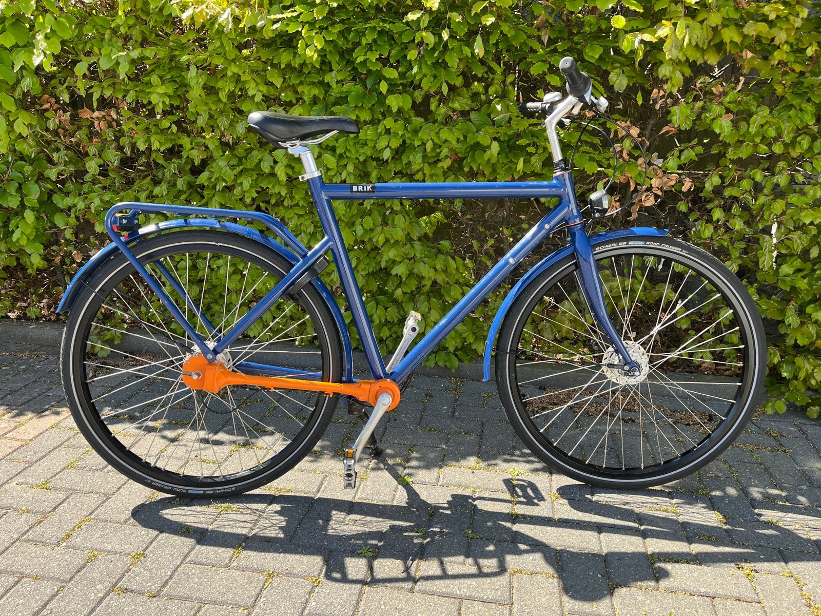 Brik- Herenfiets- cardanaandrijving, Ophalen, Zo goed als nieuw, Trommelrem, Versnellingen