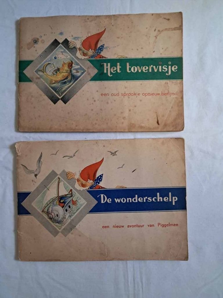 Twee originele Piggelmee boekjes incl. alle plaatjes, Ophalen of Verzenden, Gelezen