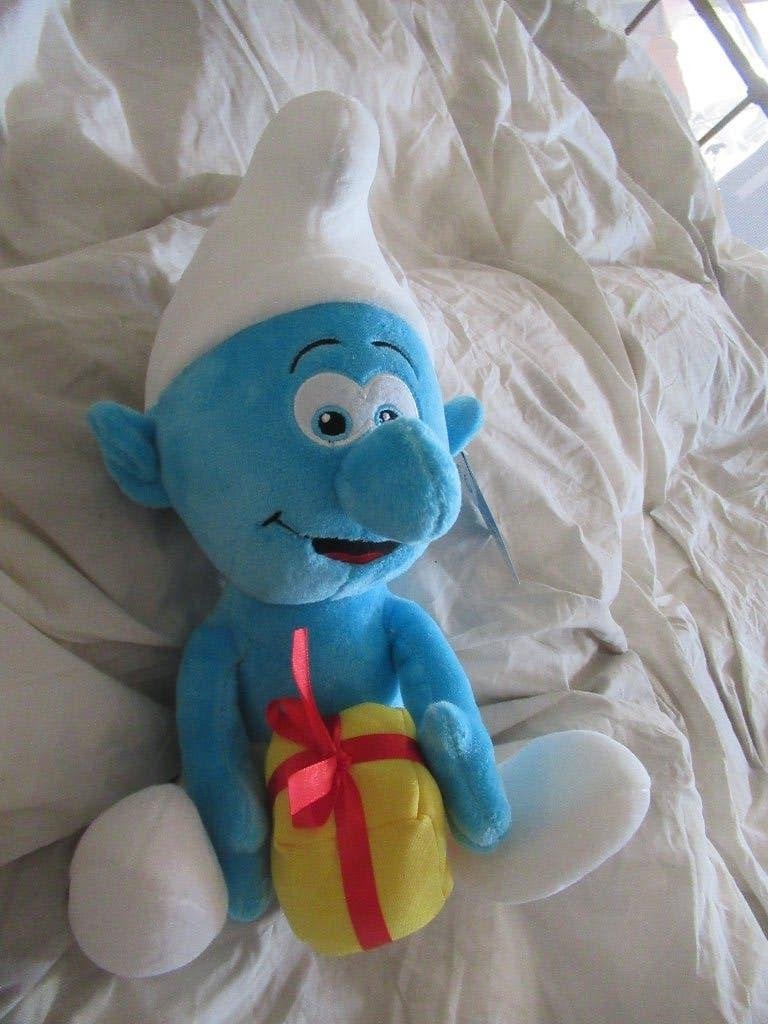 LOLSMURF knuffel met CADEAU, nieuw met kaartje / smurf, Verzamelen, Smurfen, Ophalen of Verzenden, Nieuw, Lolsmurf, Poppetje, Figuurtje of Knuffel