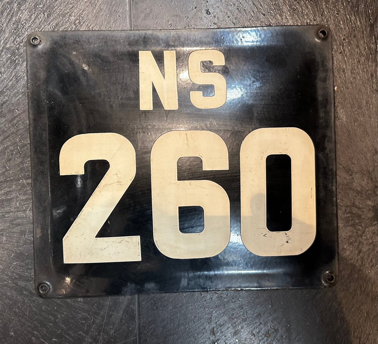 NS Nummerplaat Mat 36, Verzamelen, Ophalen of Verzenden, Gebruikt, Trein, Overige typen
