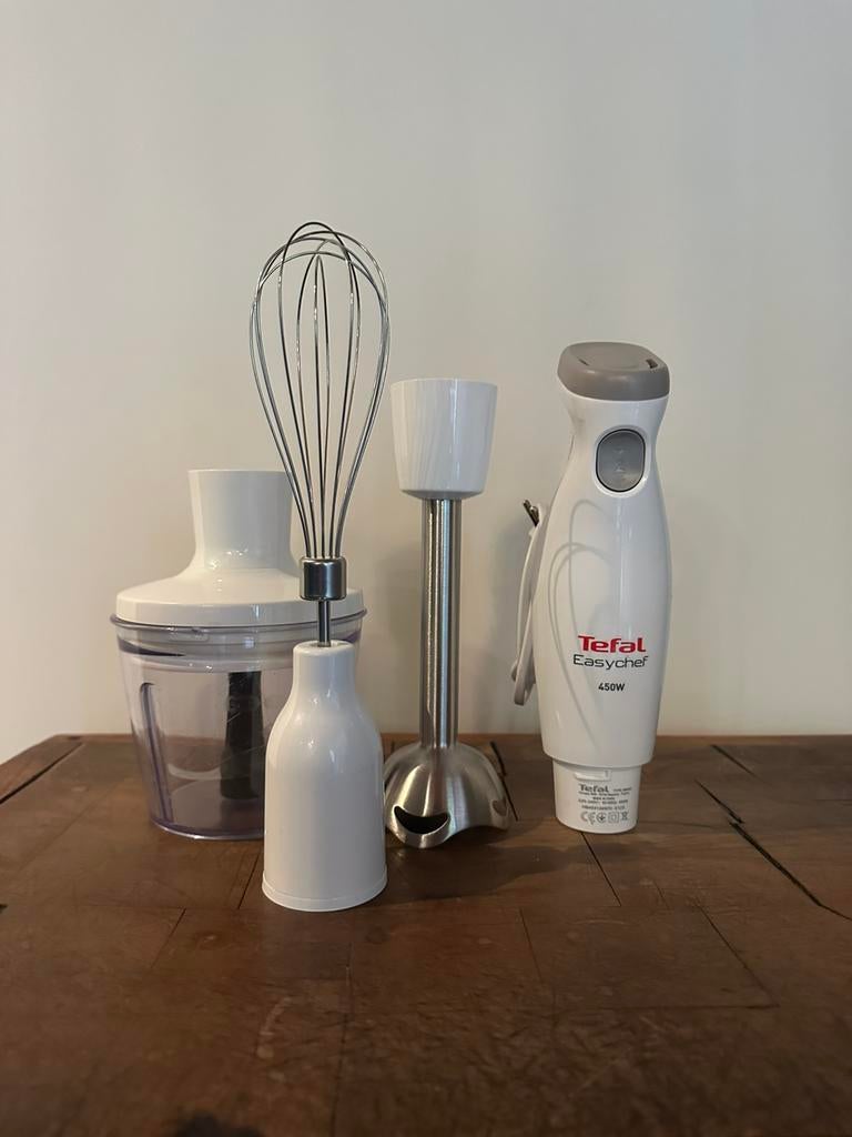 Tefal Easychef 450W - staafmixer - incl. Toebehoren, Huis en Inrichting, Keuken | Keukenbenodigdheden, Ophalen of Verzenden, Zo goed als nieuw