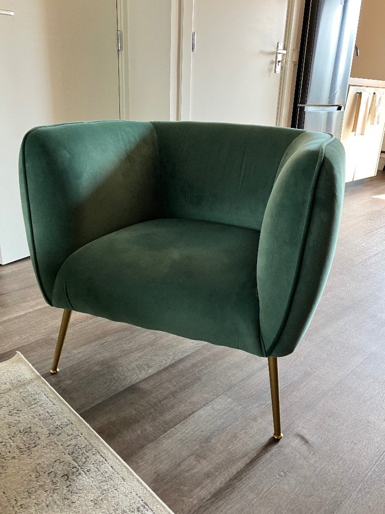 Woood fauteuil, Ophalen, 75 tot 100 cm, Zo goed als nieuw, 75 tot 100 cm