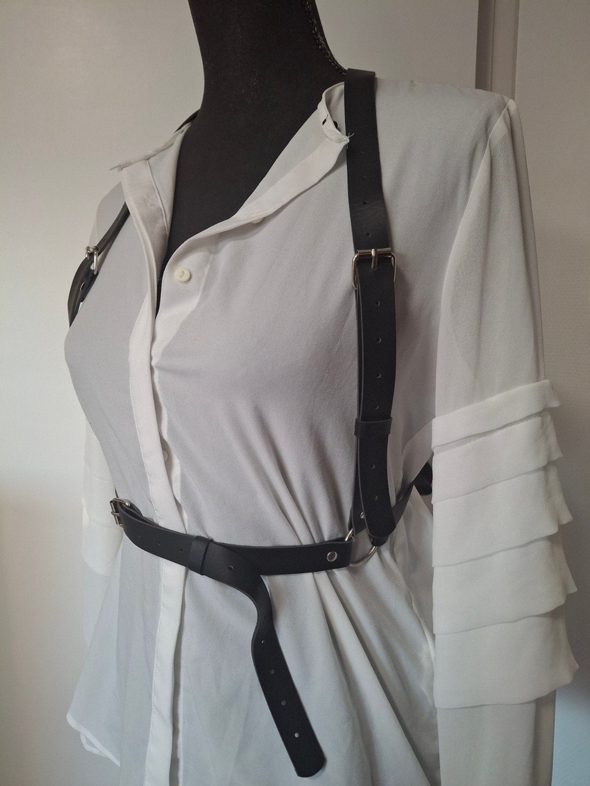 Lederlook harnas riem - Verstelbaar, Kleding | Dames, Overige Dameskleding, Onbekend, Ophalen of Verzenden, Nieuw