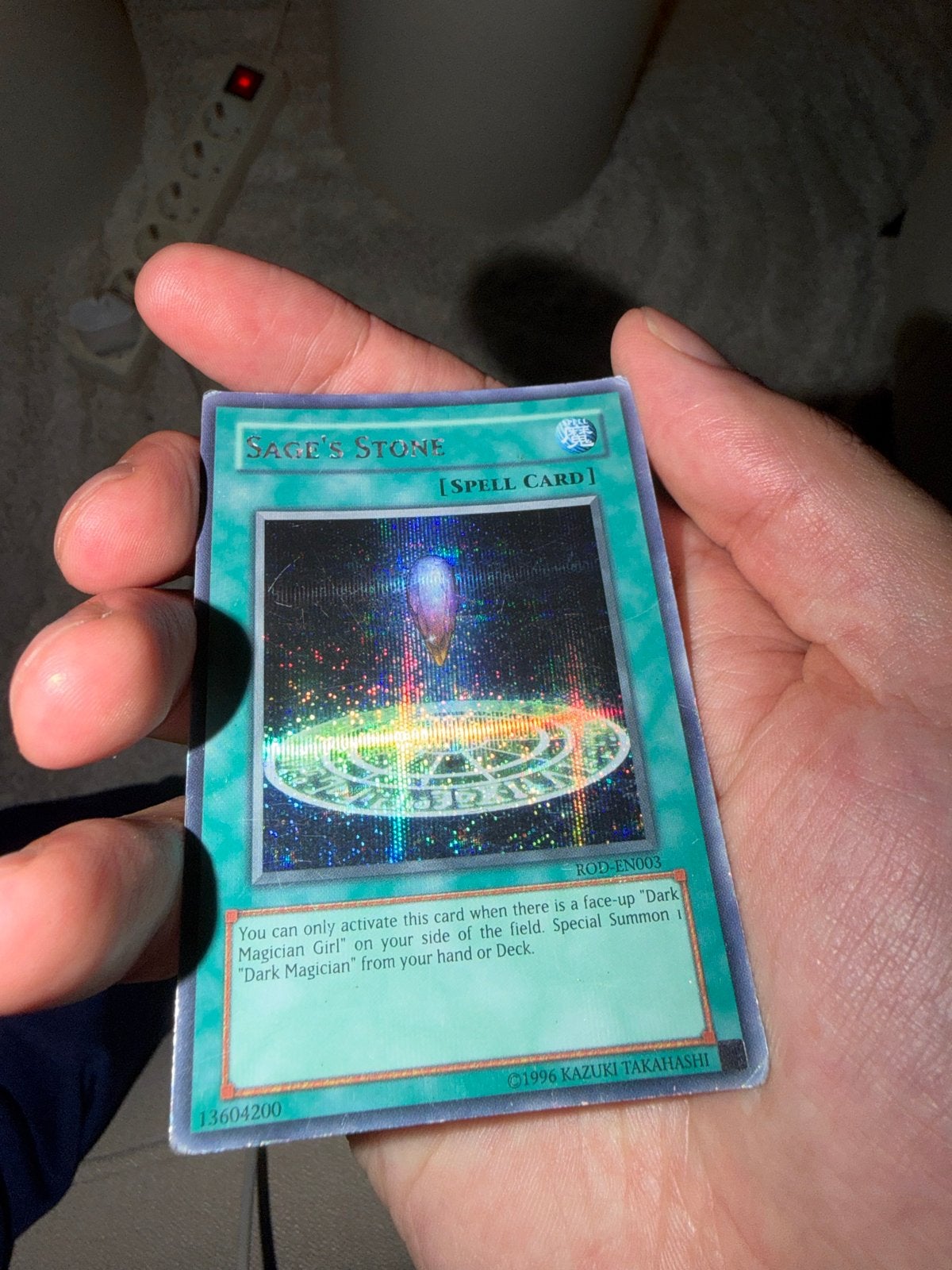Yu-Gi-Oh! Sage's Stone ROD-EN003 Spell Card& Gracefu Charity, Ophalen, Gebruikt, Losse kaart, Foil