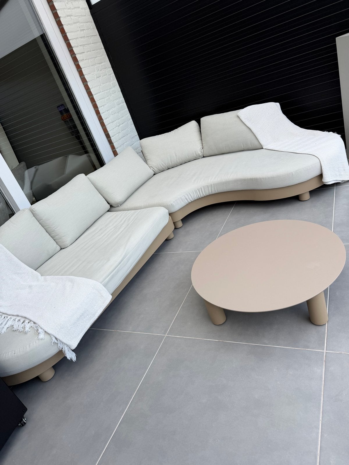 Mooie loungeset, 1 jaar gebruikt, zo goed als nieuw, Ophalen, Overige materialen, Meer dan 8 zitplaatsen, Zo goed als nieuw