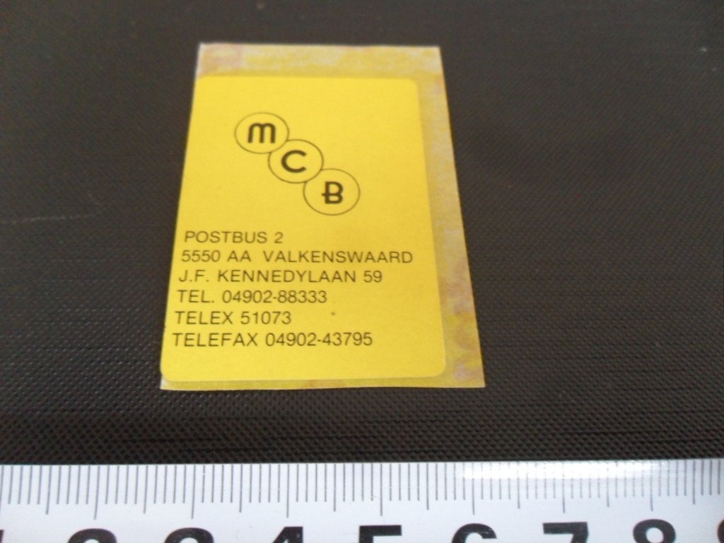 sticker valkenswaard MCB metaalcompagnie brabant *, Verzamelen, Ophalen, Zo goed als nieuw