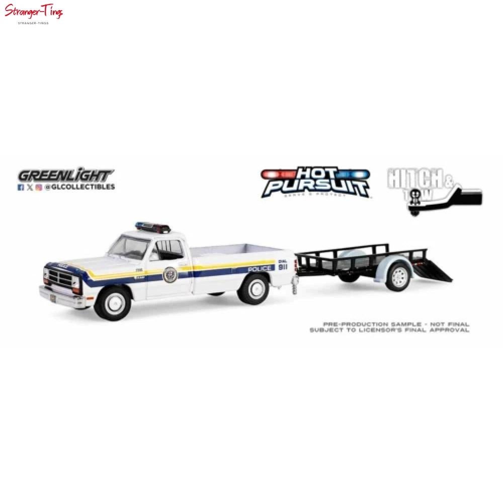 1990 Dodge Ram D250 + trailer van Greenlight 1/64 Police, Ophalen of Verzenden, Nieuw, Auto
