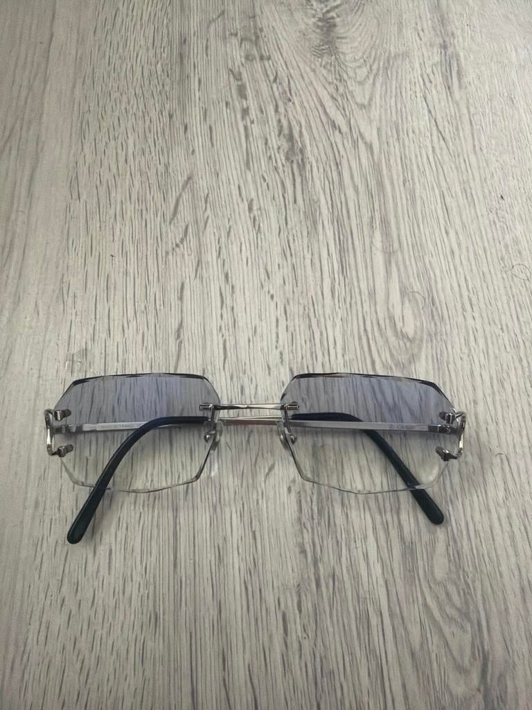 Cartier Diamond Cut, Gebruikt, Zonnebril, Paars, Ophalen