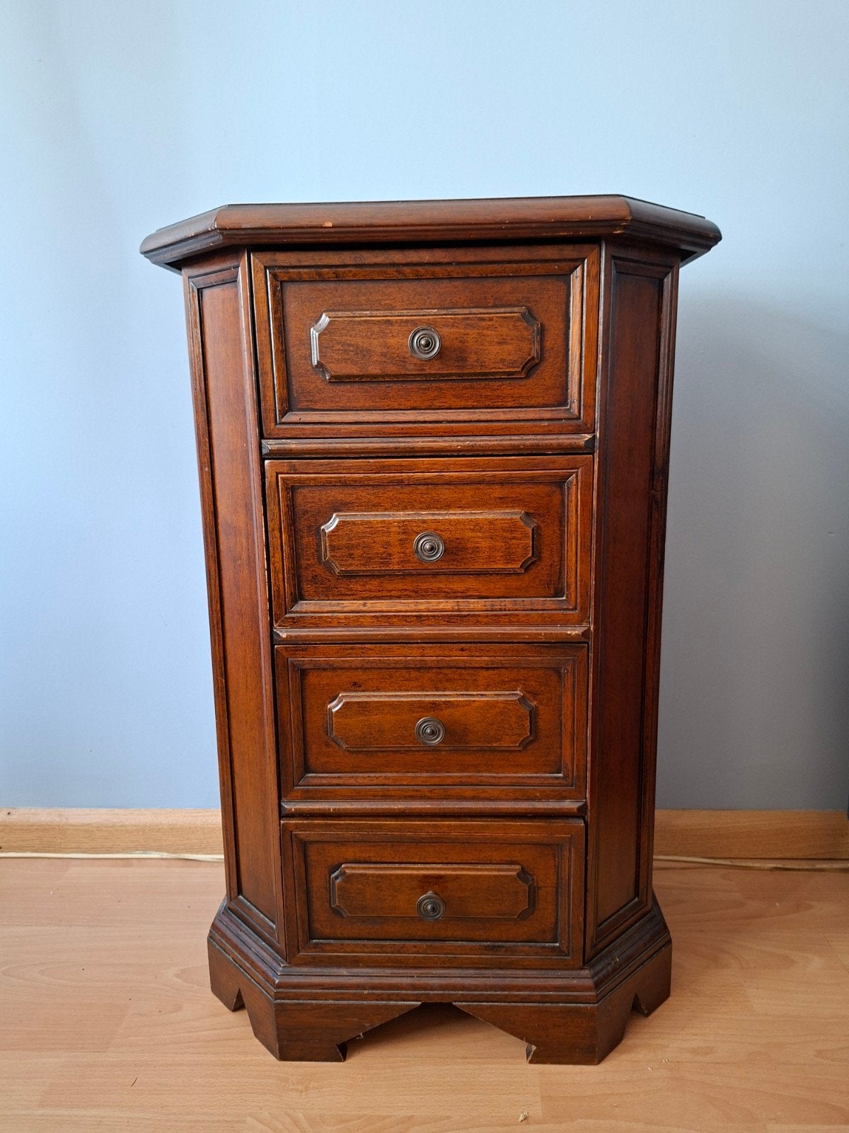 Vintage houten ladekastje met 5 laden, Ophalen