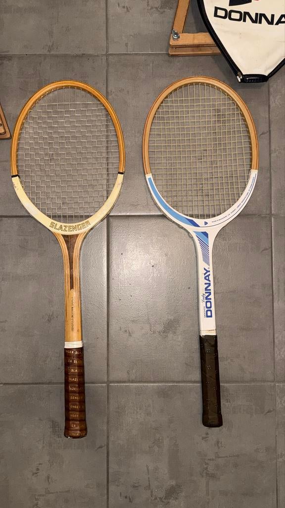 Vintage Tennisrackets: Slazenger Challenge & Donnay Smasher, Ophalen of Verzenden, Zo goed als nieuw, Racket, Overige merken