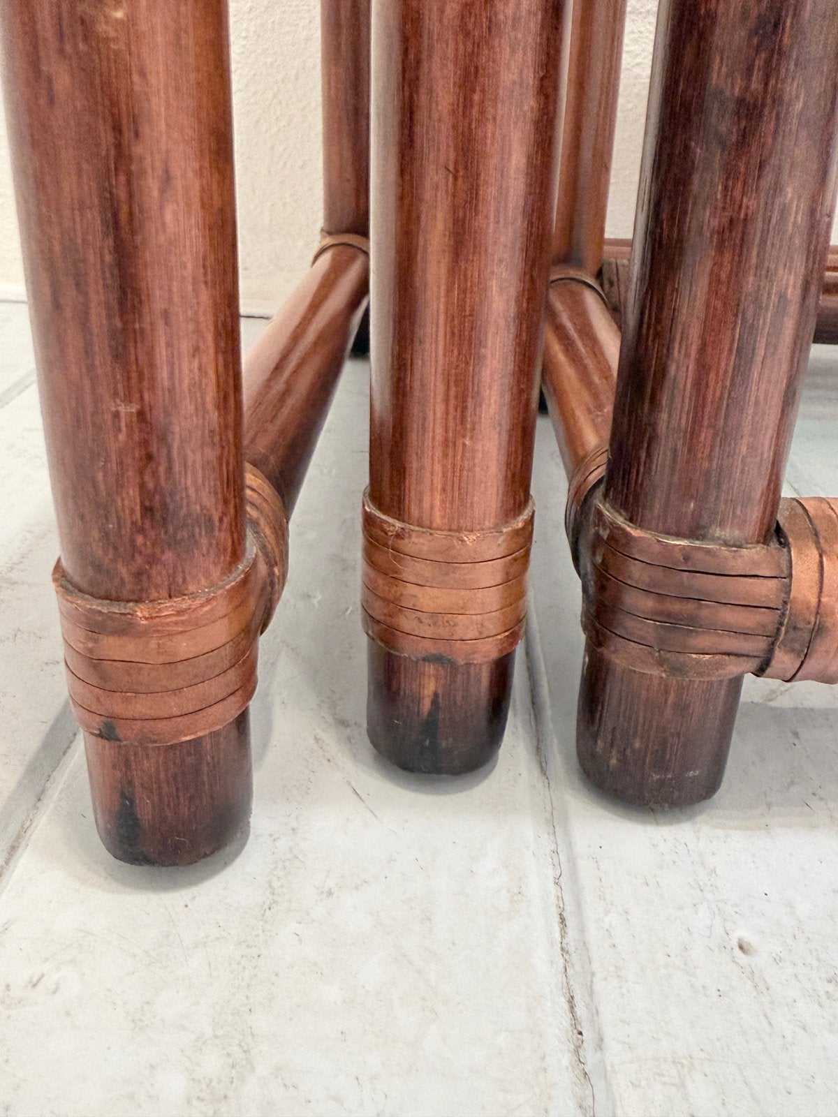 Vintage 70s set nesting tables, Gebruikt, Vintage, Vintage, Hout