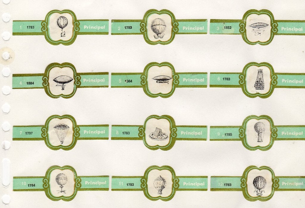 Principal NF  Luchtvaart  groen, Ophalen of Verzenden, Zo goed als nieuw, Sigarenbandjes