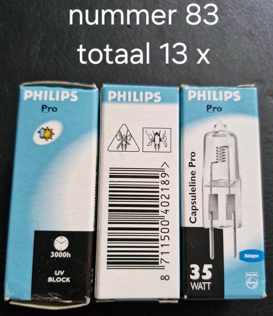 Nr. 83 Philips capsuleline pro, 30 tot 60 watt, Led-lamp, Nieuw, Bipin of Steekvoet