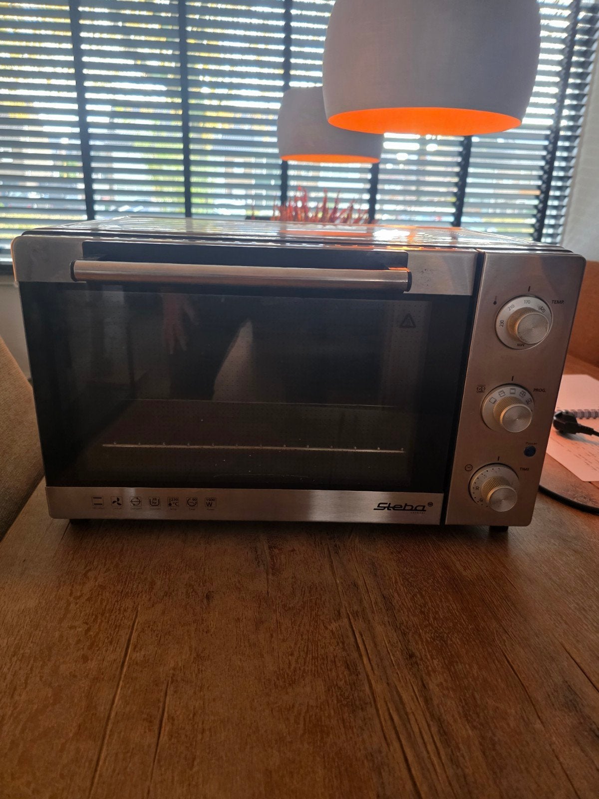 Steba Mini-oven met heteluchtfunctie en grill 28 liter, Minder dan 45 cm, Hete lucht, Ophalen of Verzenden, Mini-oven
