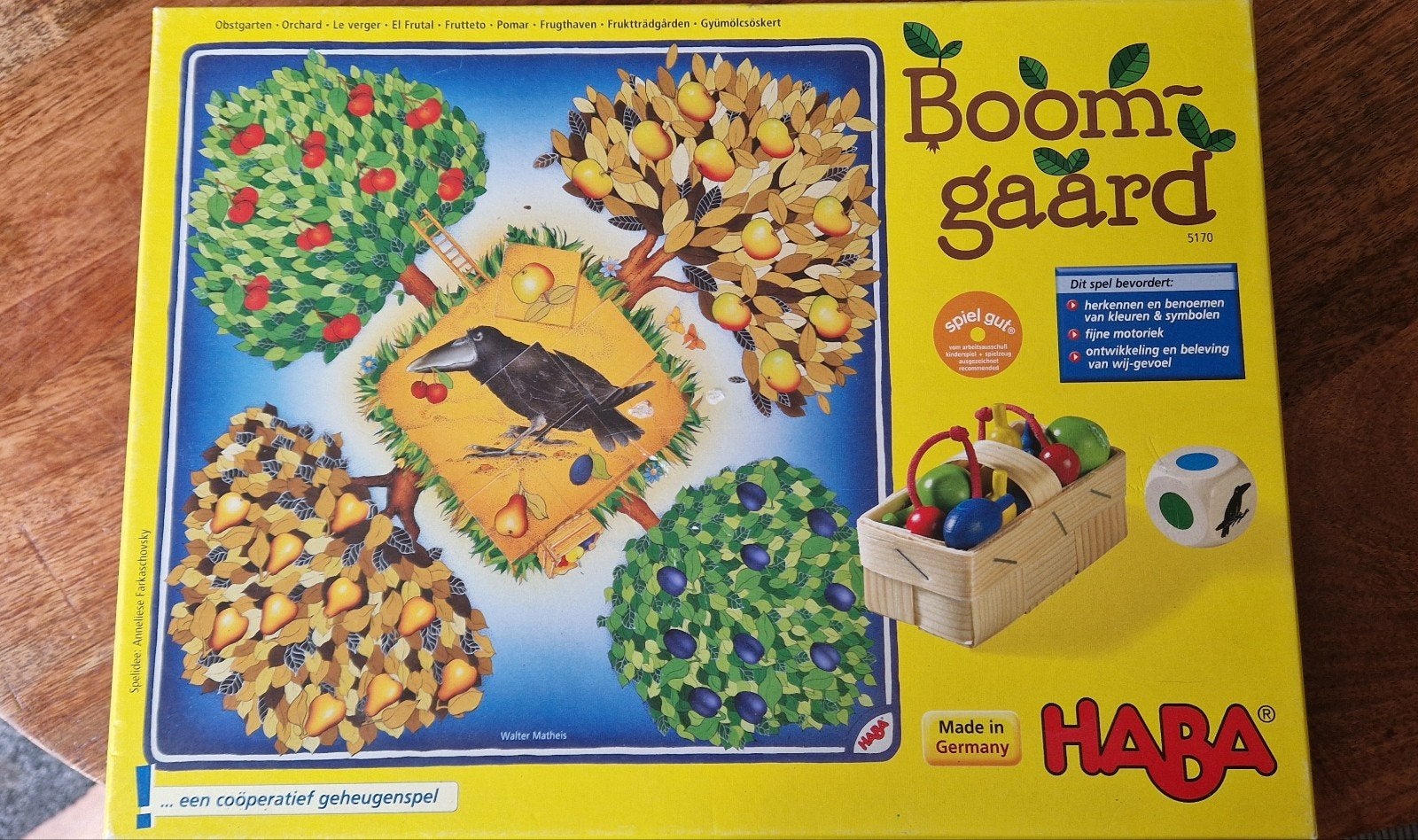 HABA Boomgaard spel, Een of twee spelers, Ophalen of Verzenden, Zo goed als nieuw, HABA