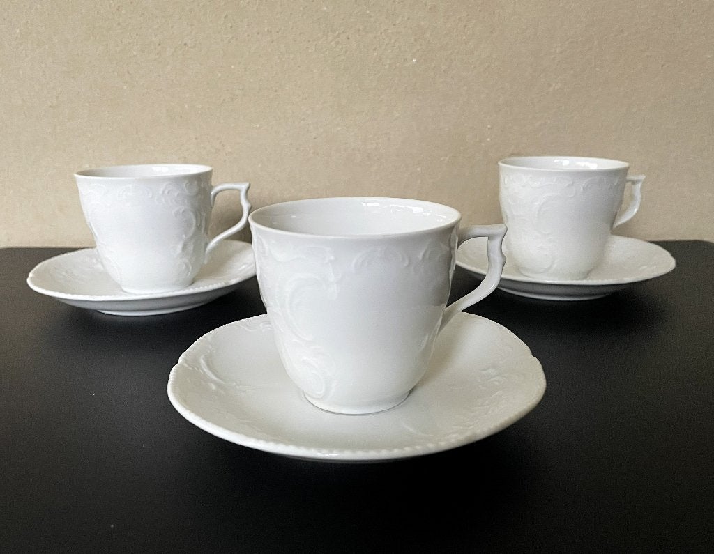 ROSENTHAL CLASSIC ROSE white, kop en schotel, Overige merken, Ophalen of Verzenden, Zo goed als nieuw, Overige stijlen