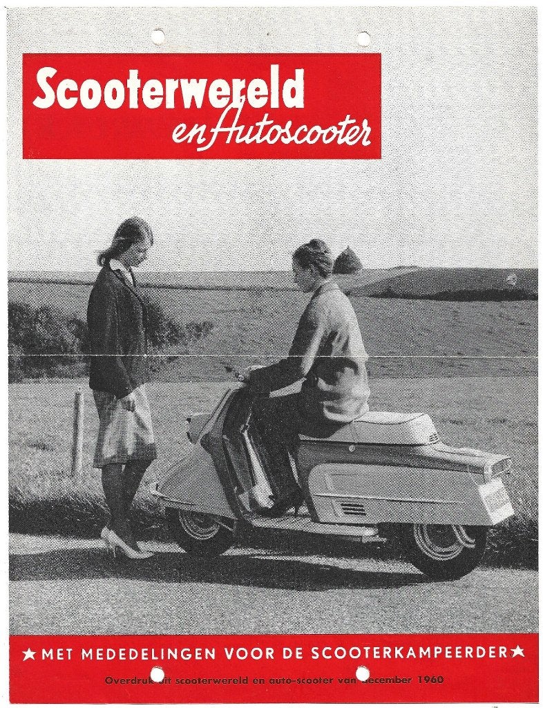Heinkel Scooter wereld autoscooter 1960 folder reclame hk17, Motoren, Handleidingen en Instructieboekjes, Overige merken, Verzenden