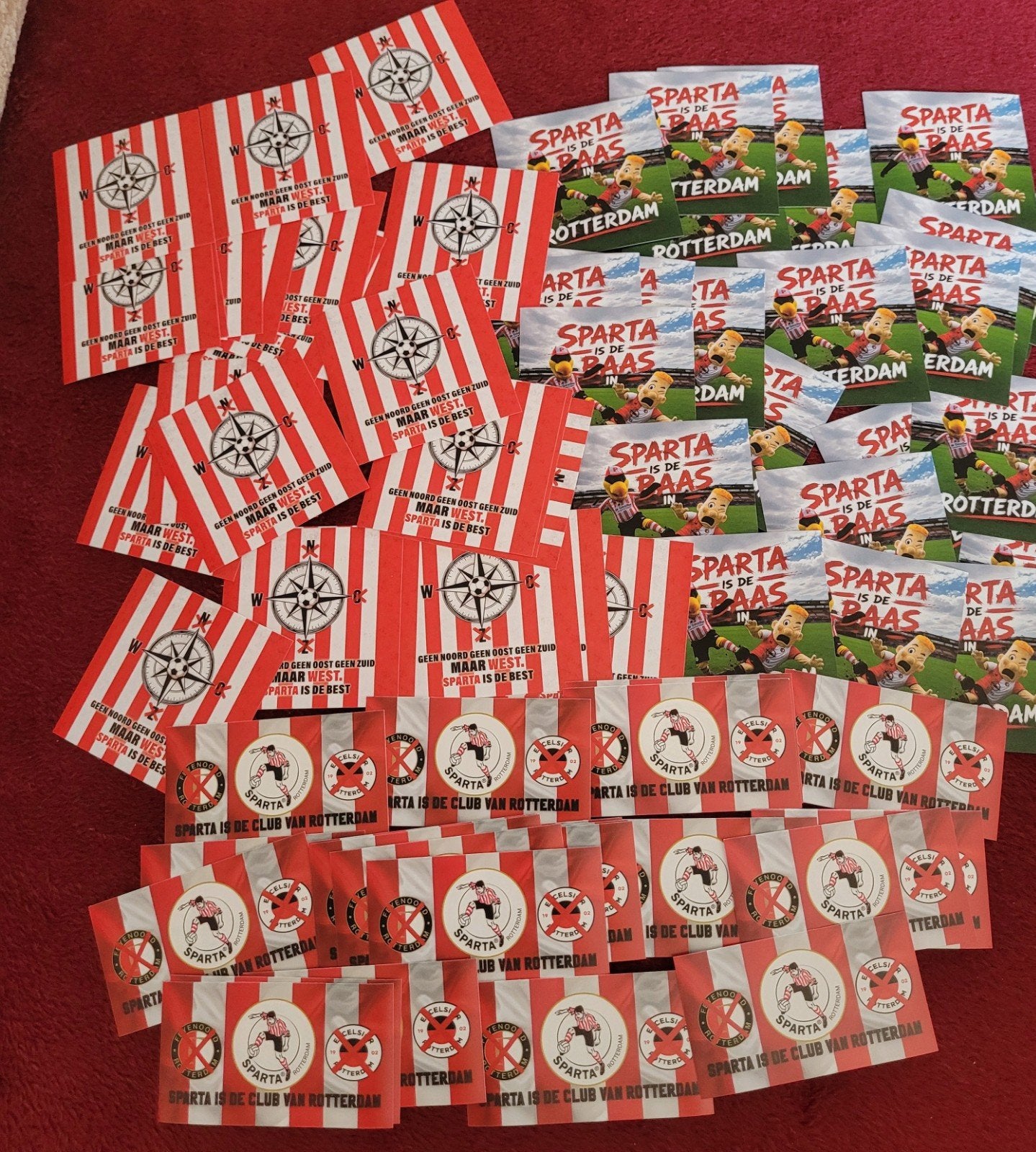 75 Sparta Rotterdam stickers - Voetbal stickers, Ophalen of Verzenden