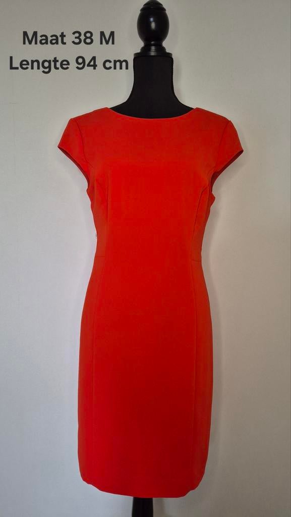 HALLHUBER DONNA oranje jurk maat 38 M koningsdag, Ophalen of Verzenden, Zo goed als nieuw, Maat 38/40 (M), Oranje