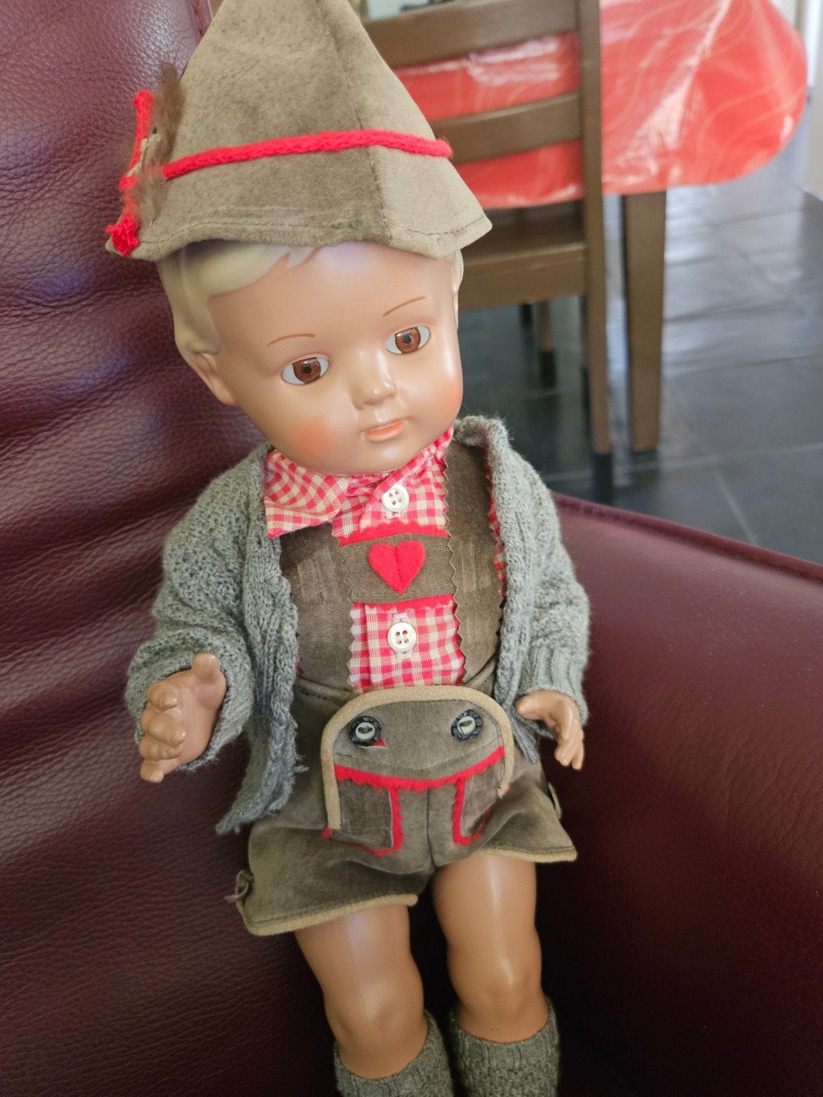 Vintage Schildpad pop met authentieke klederdracht, Antiek en Kunst, Ophalen of Verzenden