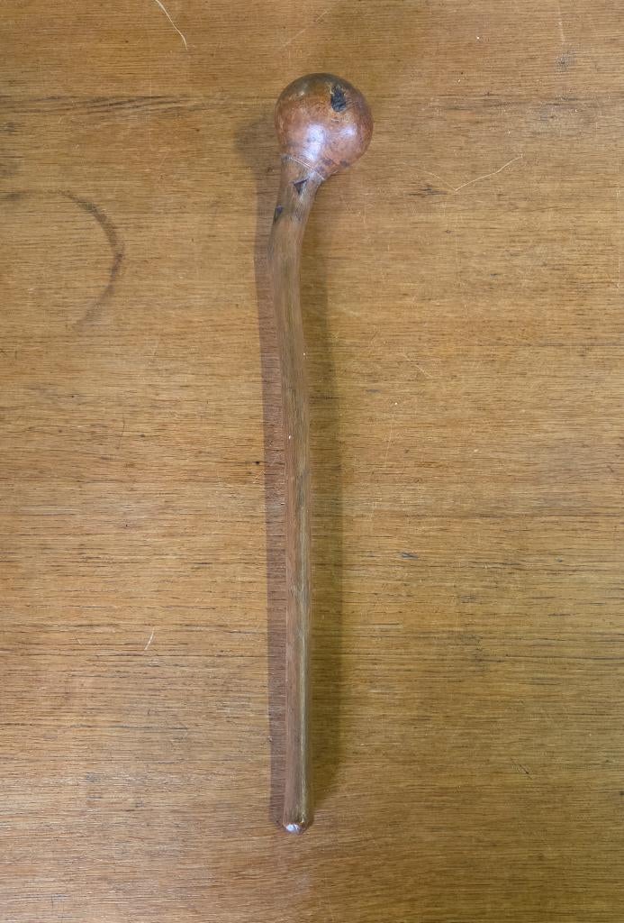 Traditionele Zulu knopstok knobkerrie